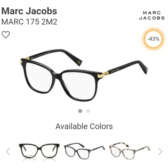 Marc Jacob  prescription glasses Marc 175 - 4.25 with cylinder - Picture 8 of 11